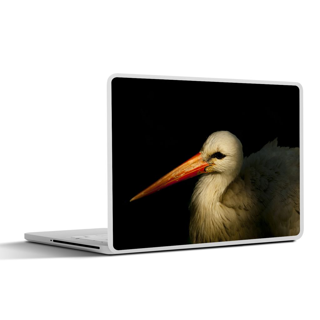 MuchoWow Laptop Aufkleber Sticker Cover Vogel - Schnabel - Federn 25x18 cm - Laptop-Deko