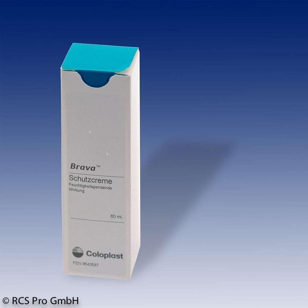 Brava Hautschutzcreme zur Unterstützung der Pflege wunder, trockener und irritierter Haut, 60 ml Creme