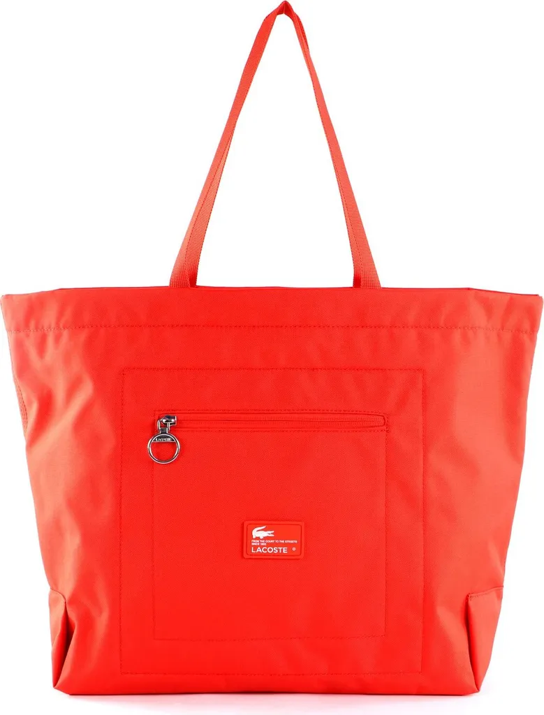 Borsa Lacoste L.12.12 Rosso Chiaro | Shopper Grande con Cerniera