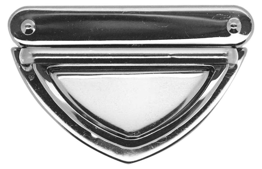 Steckschloss Mappenverschluss Taschenschloss 25 x 50 mm silber