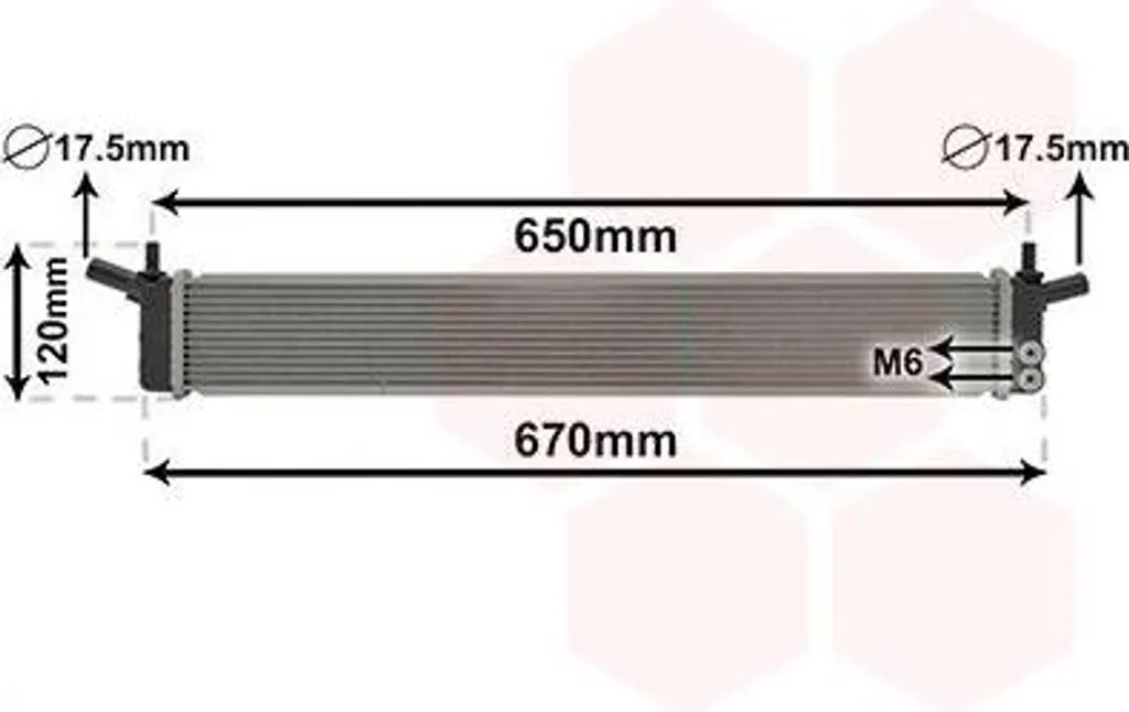 Radiateur de remplacement pour Toyota Auris Break 1.6-1.8 VAN WEZEL