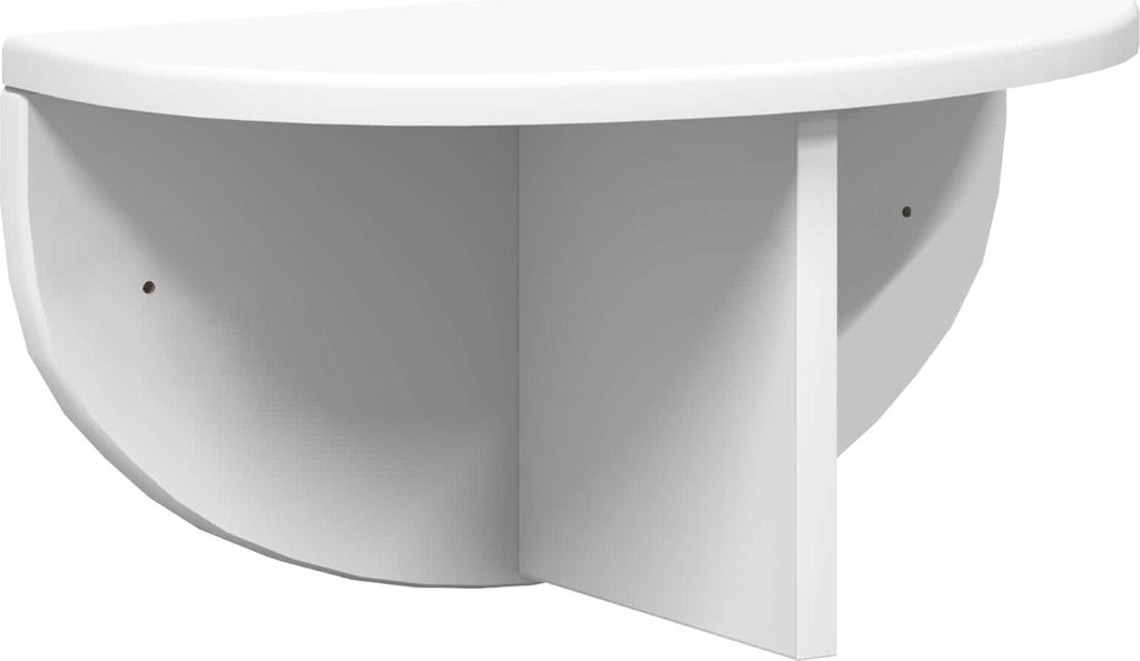 vidaXL Wandregal Wandmontiert Weiß 38 x 19 x 19 cm Holzwerkstoff