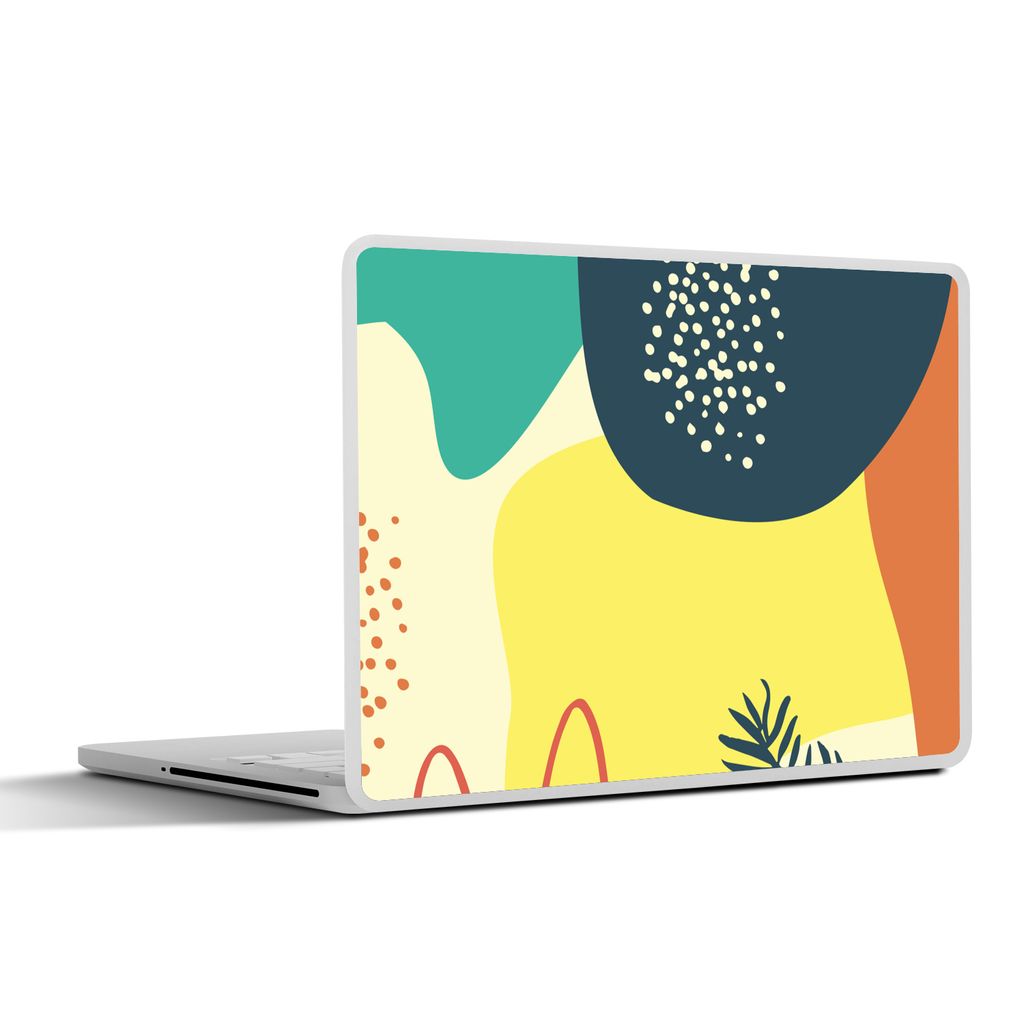 MuchoWow Laptop Aufkleber Sticker Cover Sommer - Formen - Abstrakt 32.5x23.5 cm - Sticker für Laptop - Selbstklebend