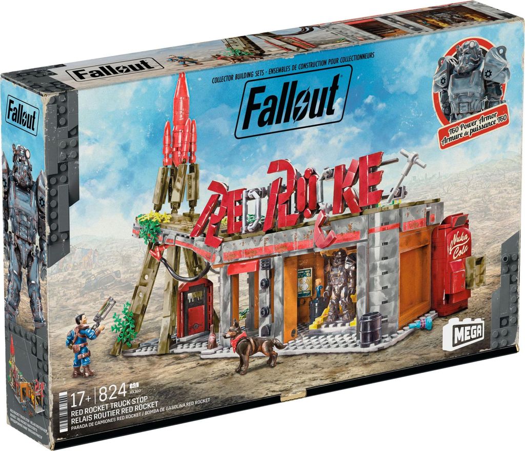 Kit de construction Fallout MEGA Red Rocket Truck Stop Image du produit 