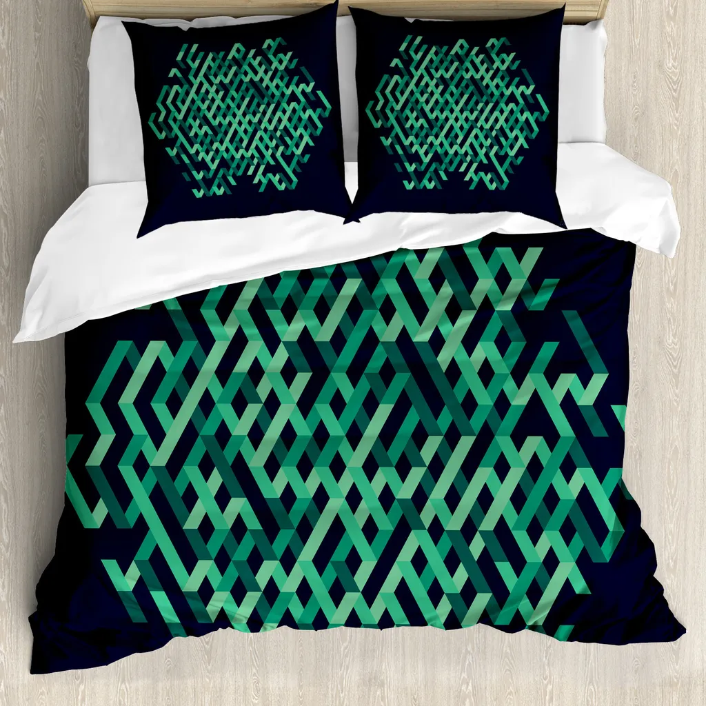 Recensione ABAKUHAUS Copripiumino Ombre Maze Lines | Performance 155x220