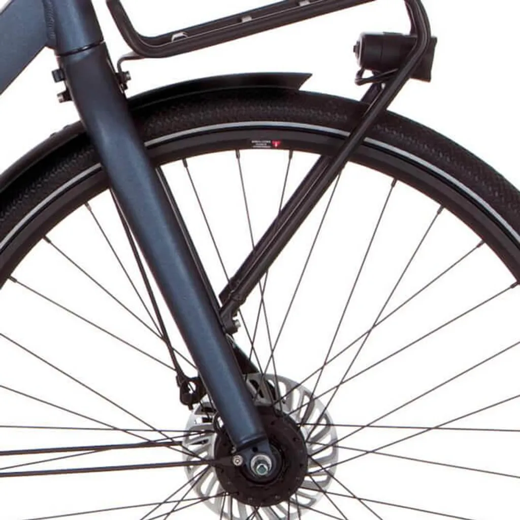 Fourche rigide Cortina Common Noir Bleu Mat pour vélo de ville 28 pouces
