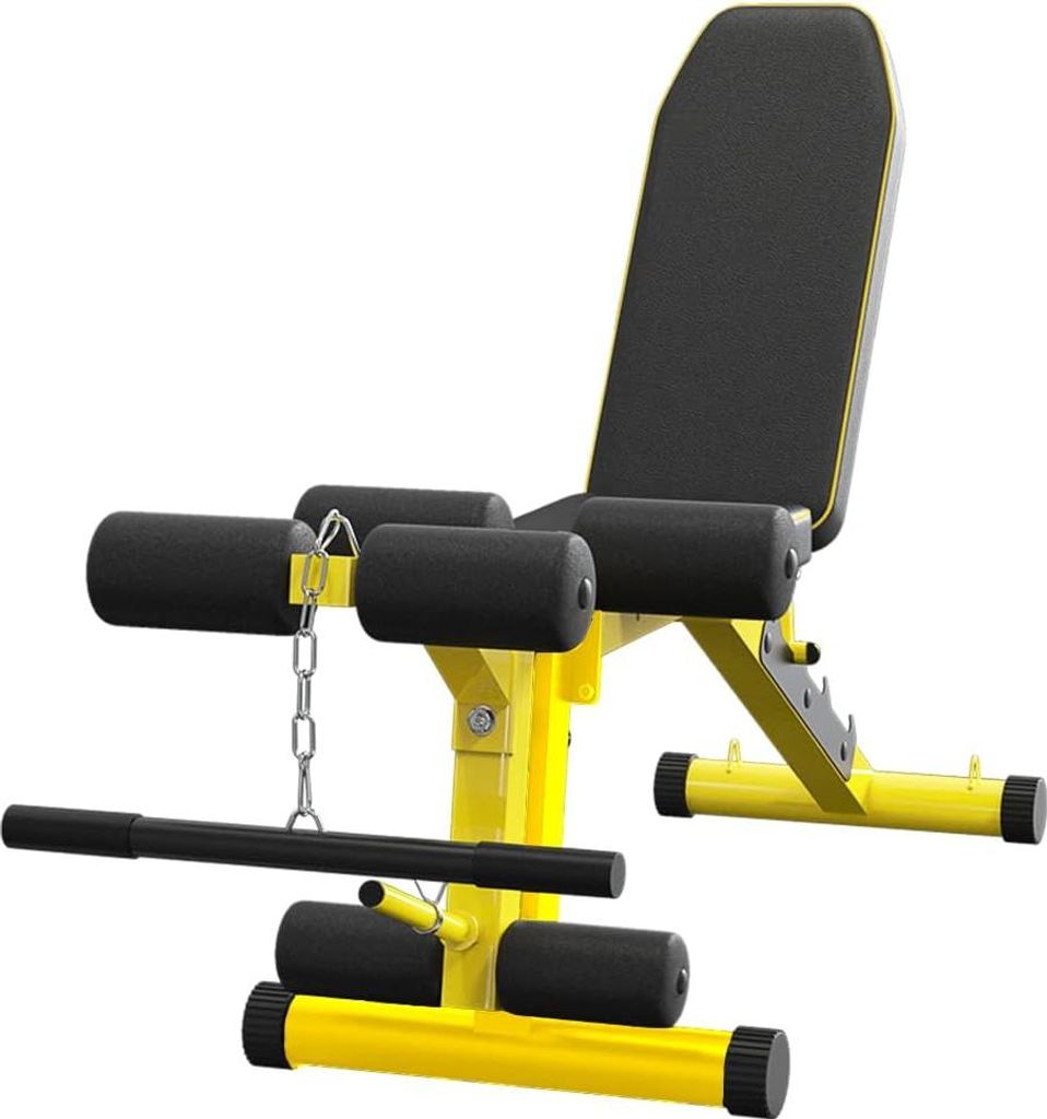 Verstellbare Bankdrückbank für Krafttraining & Hantelübungen - Kompaktes Design, Ergonomisch und Sicher