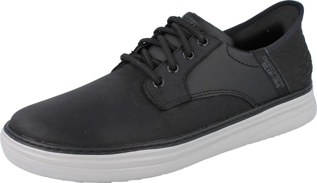 SKECHERS Slip-ins Herren Sneaker schwarz Leder Textil : 46 Produktbild 