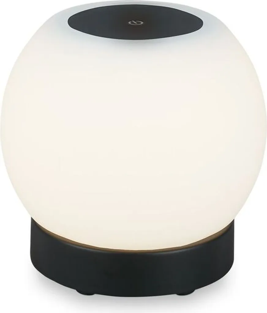 Lampada LED Outdoor/Indoor Briloner Ricaricabile Vetro Nera