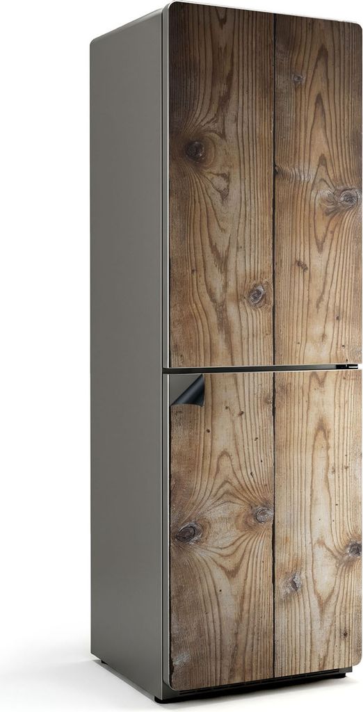 Vertikale Holzbretter – Magnetische Kühlschrank Abdeckung – Dekorfolie magnetisch Küche – Kühlschrank Magnet Deko – selbstklebende Magne...