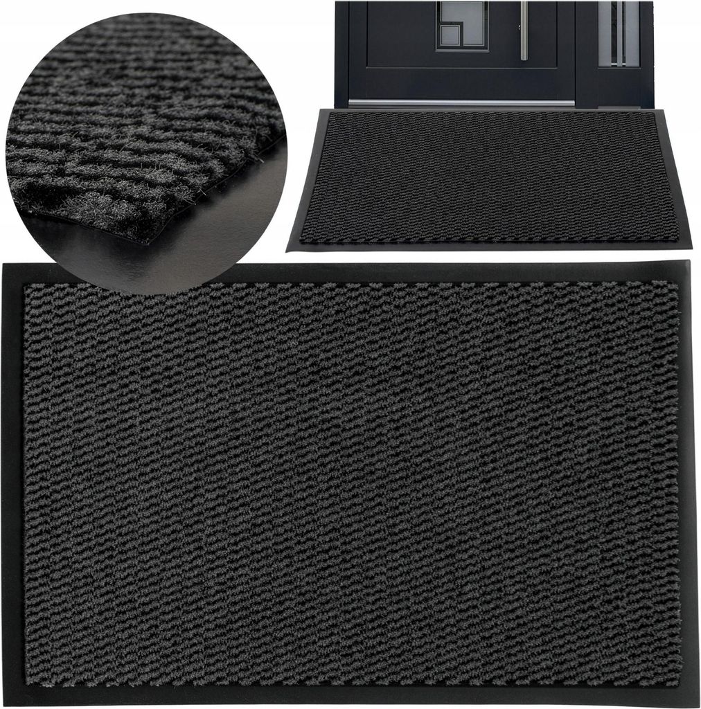 Deco4Home Fußmatte Clin 120x180 Anthrazit Produktbild 
