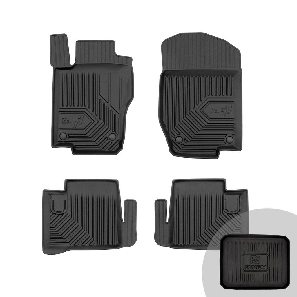 FROGUM No.77 Gummimatten Ganzjahresset von Auto Fußmatten Autofussmatten für Mercedes-Benz ML W164 2005-2011
