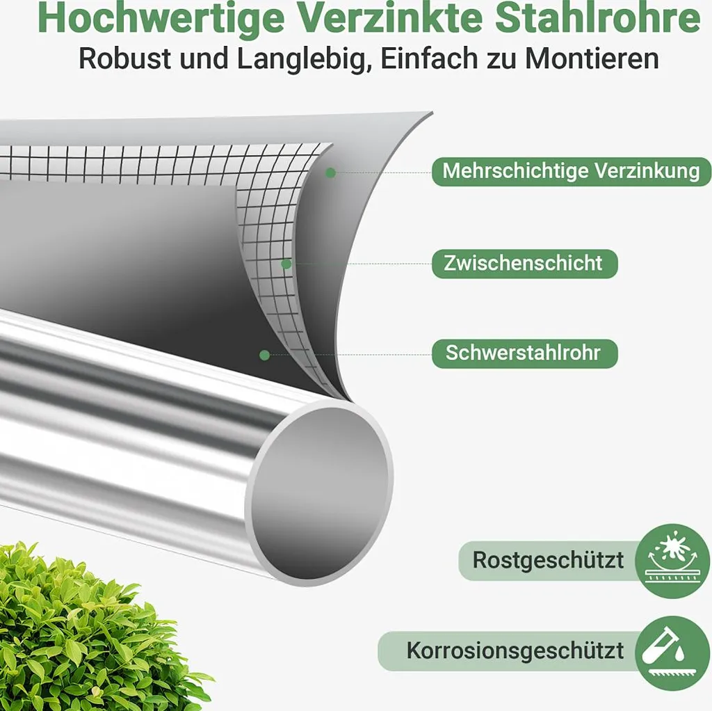 Volière extérieure arquée 3x2x2m cage à poules robuste et durable
