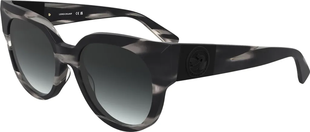 Longchamp LO779S 008 Lunettes de soleil rayées noir et gris 53/19/140