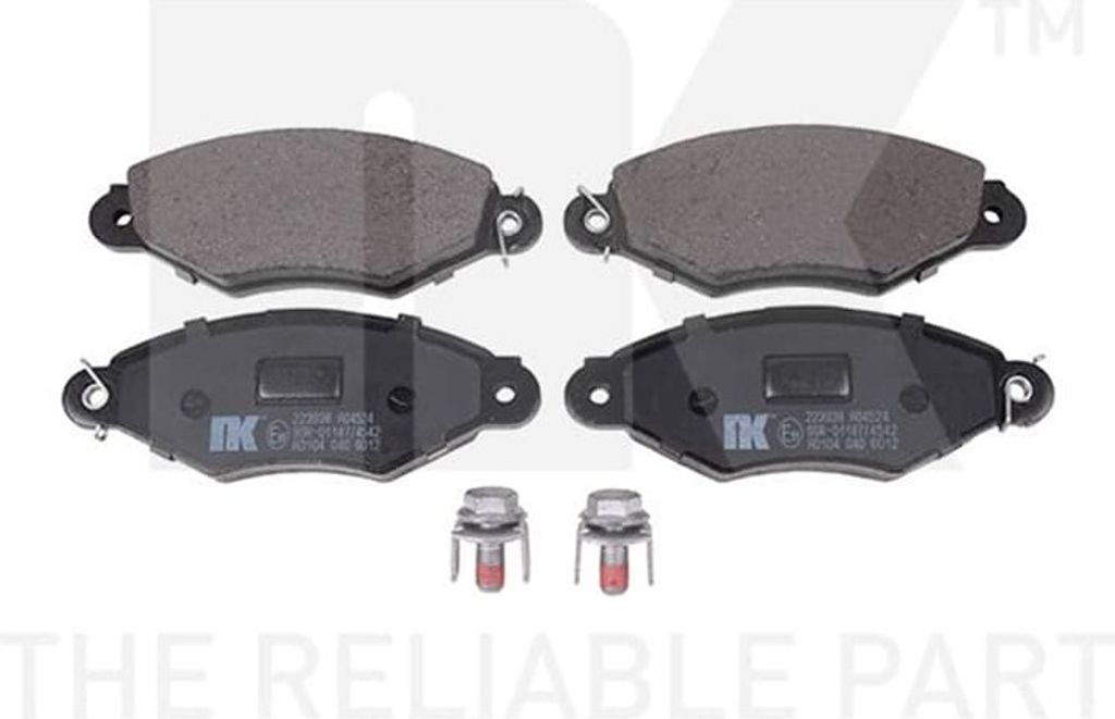 NK Bremsbeläge Satz Vorne Bremsklötze für RENAULT KANGOO (KC0/1) 223938
