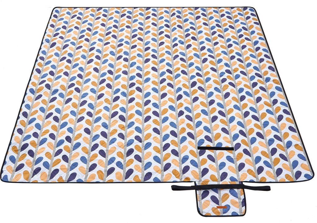 Songmics Picknickdecke bunte Blätter, 200 x 200 cm, Produktbild