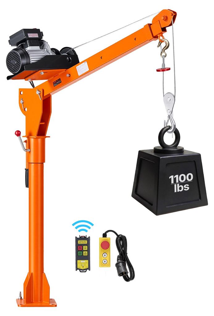 VEVOR, naviják s nosností 499 kg, hydraulický jeřáb s Obrázek produktu 