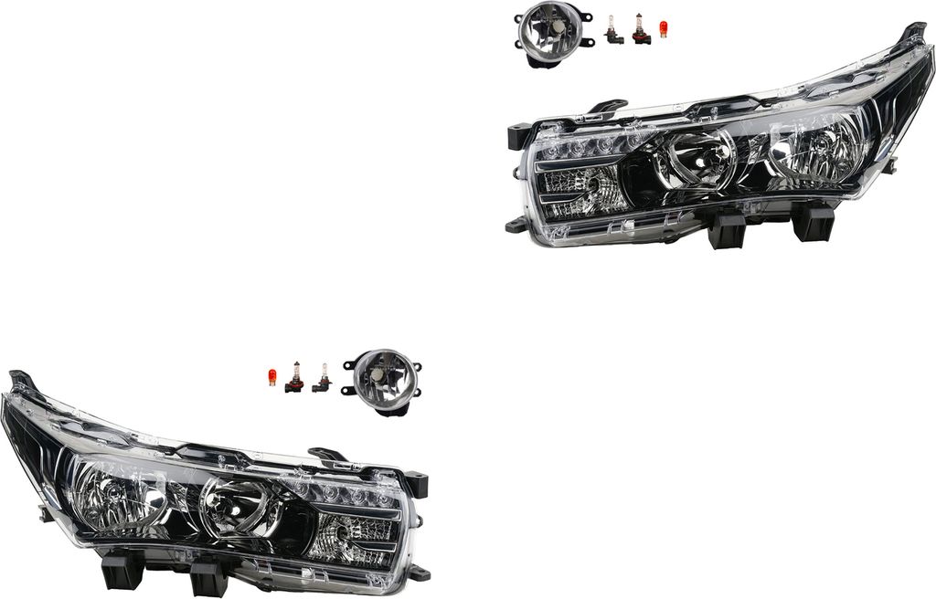 Johns, Scheinwerfer Osram Night Breaker Laser Satz passend für Toyota Corolla E18 8113002E70 8113002E71 8117002E71 8117002E70 8121002110 B000978080 8