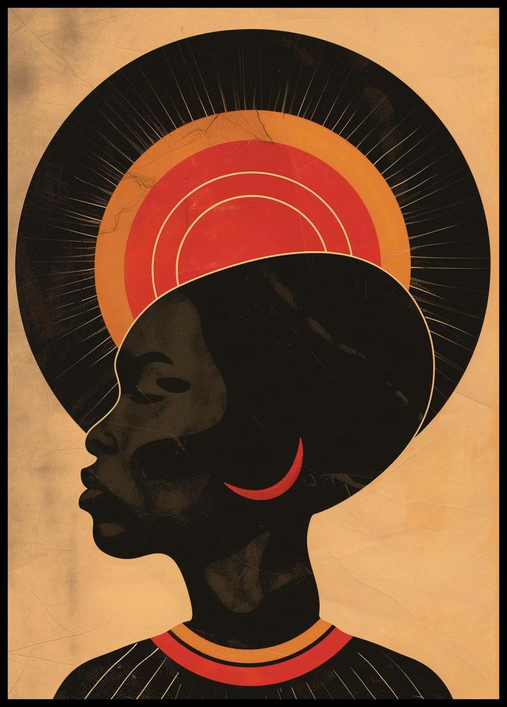 Plakat 64x90cm Heiße Strahlen