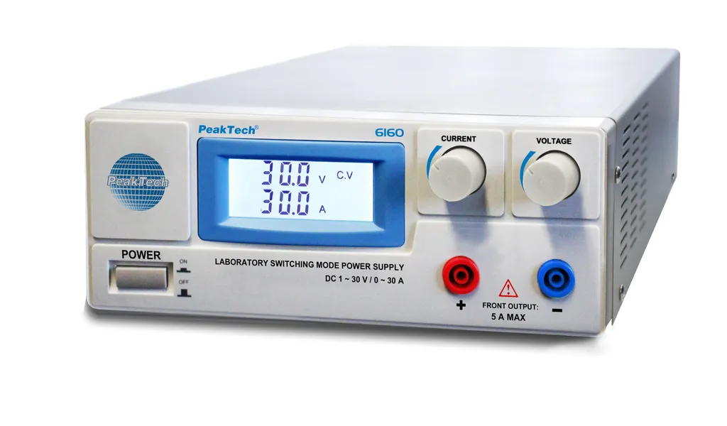 Source de Tension DC PeakTech 6160 avec Affichage Digital LED 30V 30A - 3