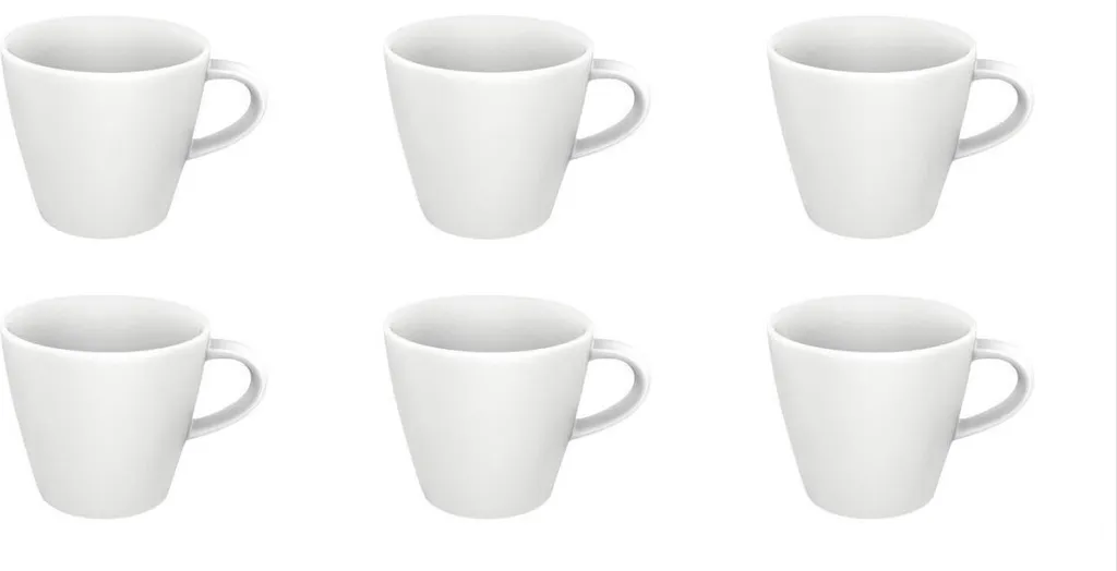 Villeroy & Boch Manufacture Rock blanc 6er Set Espressoobertasse weiß D. 6,5 cm