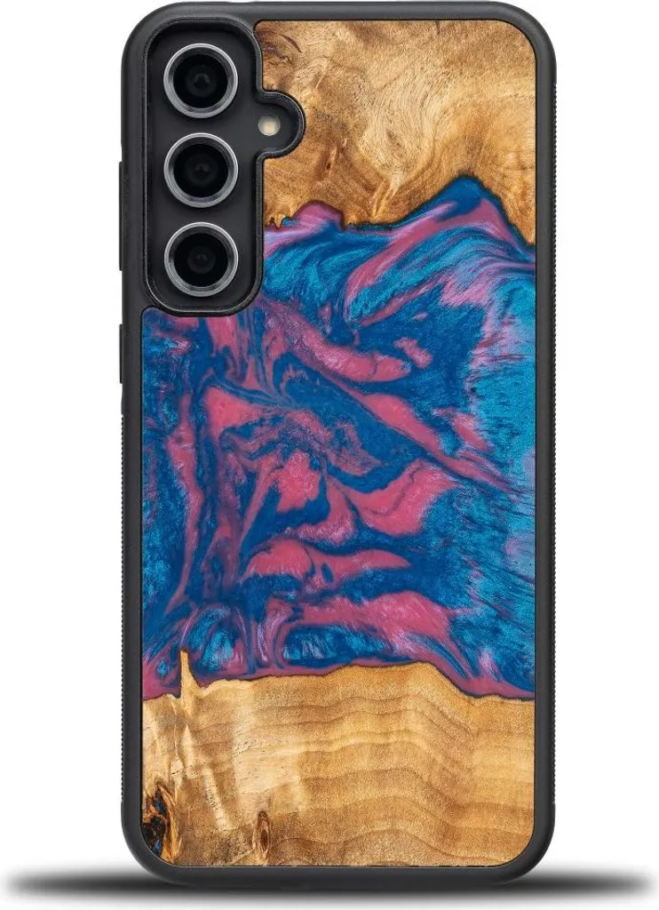 Bewood Unique Neons Vegas Cover Galaxy S23 FE: Stile Legno e Resina