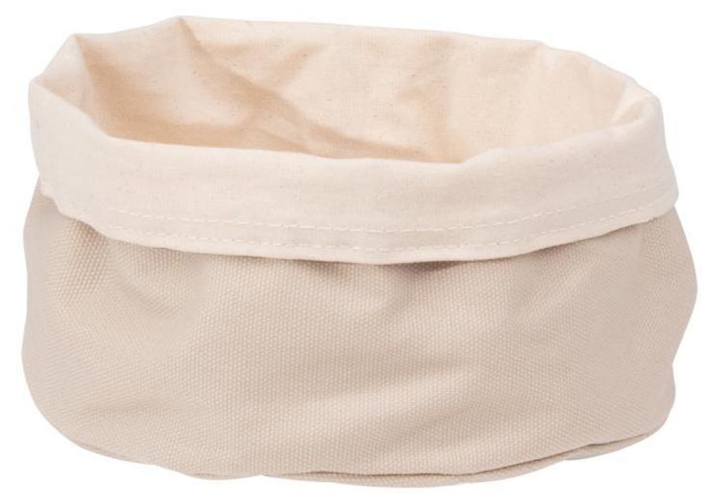 APS 30350 Brottasche, Baumwolle, Ø 20 cm, Höhe 12 cm, beige