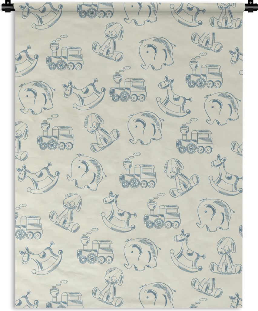 MuchoWow Wandteppich Wandbehang Tiere - Spielzeug - Muster 60x80 cm Tapisserie Dekoration Wandtuch - Decke - Wandtücher - Wohne