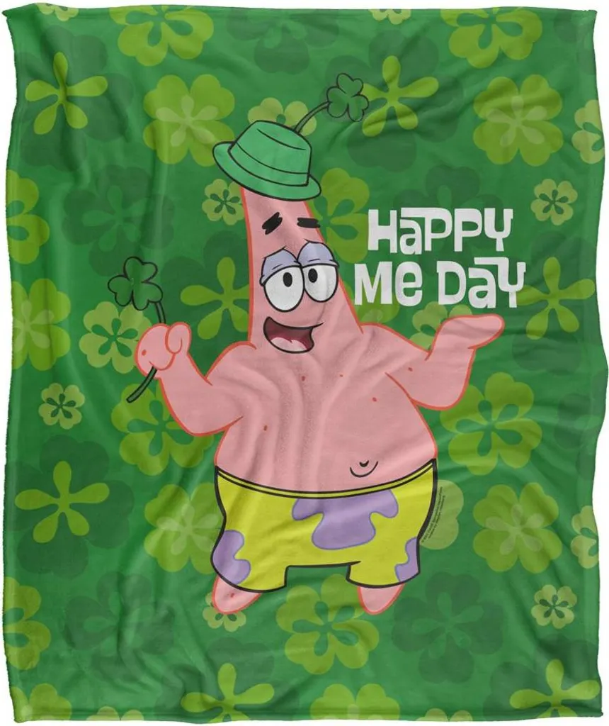 SpongeBob SquarePants Couverture Happy Me Day Soyeux TV24121 Coloré