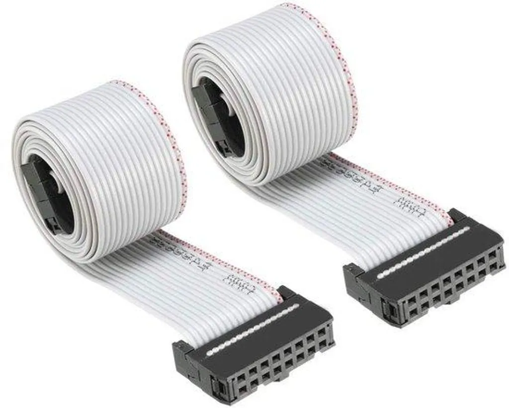 Nappe plate flexible 50 conducteurs 128 cm pas 2,54 mm pour PCB Gris