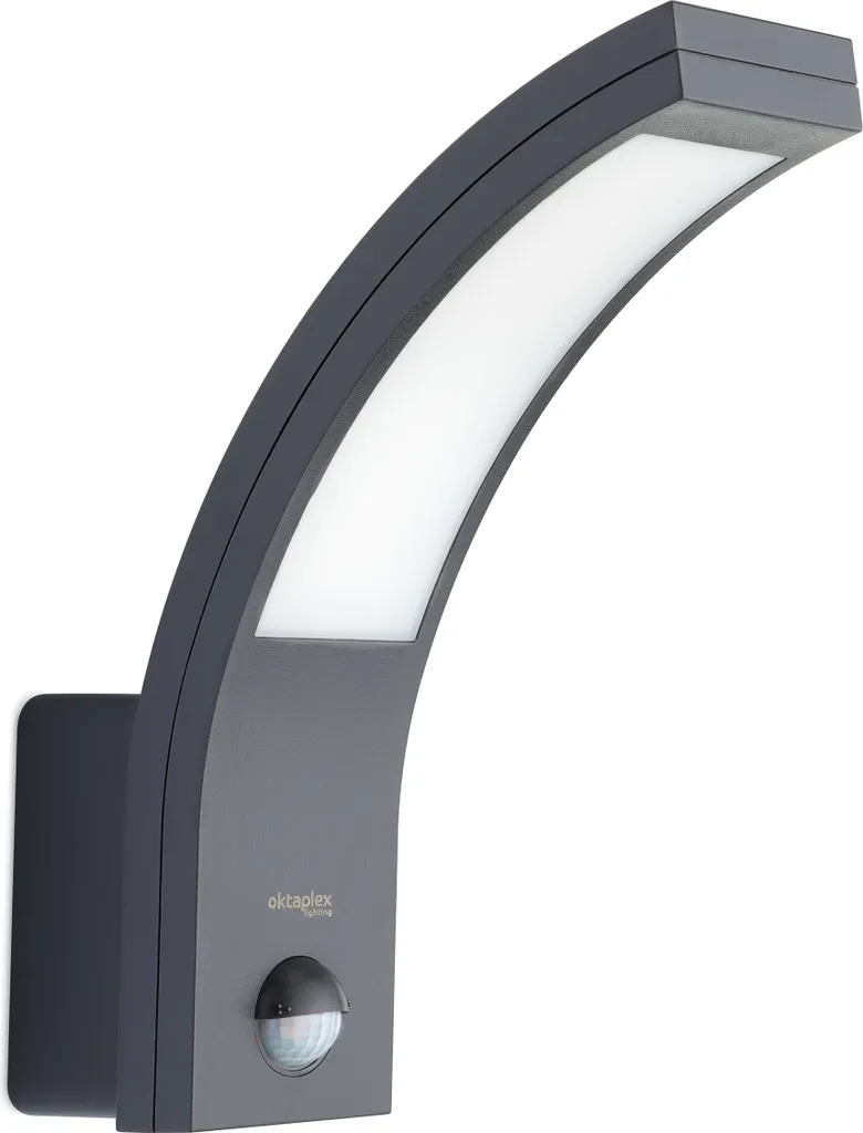 Oktaplex Rio Lampe d'extérieur LED IP54 blanc chaud avec détecteur