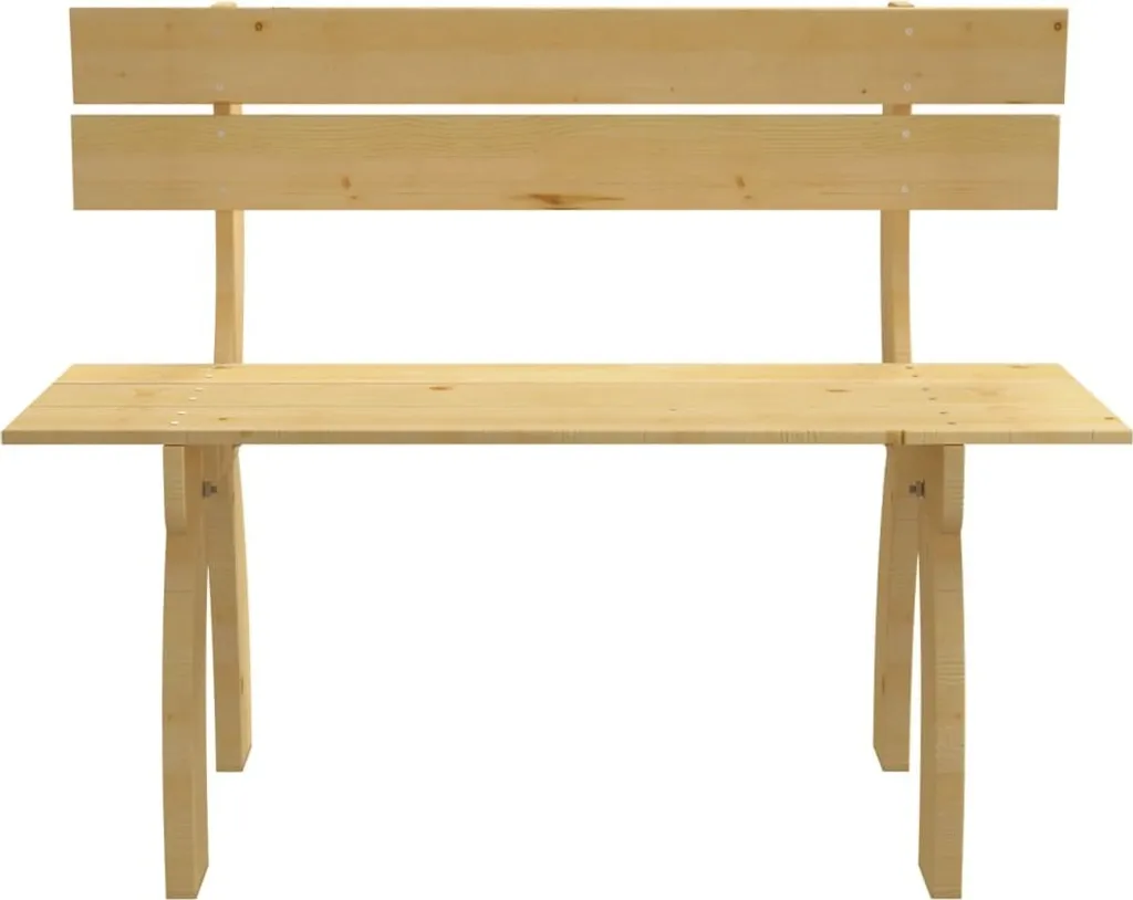 Panchina Giardino Legno Pino 150 cm - Arredo Esterno Rustico Chic