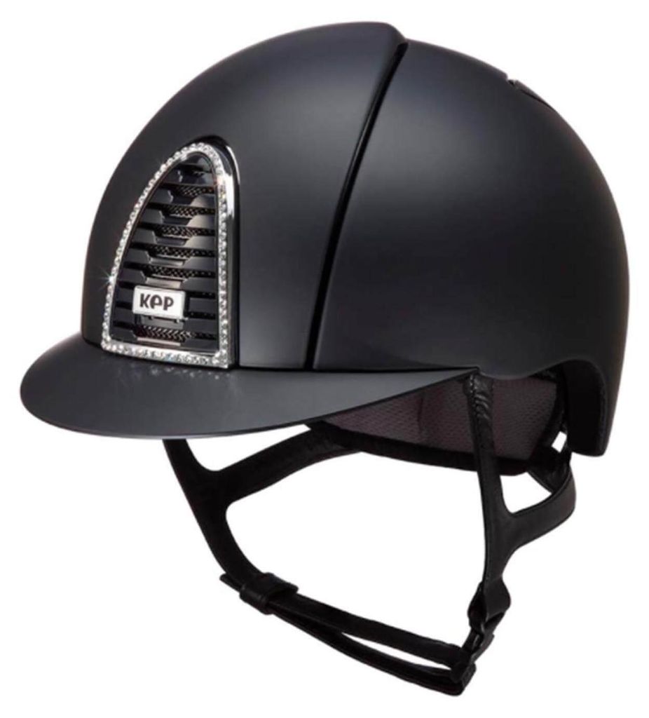KEP Reithelm Cromo 2.0 Textile Crystal Black/ Crystal L