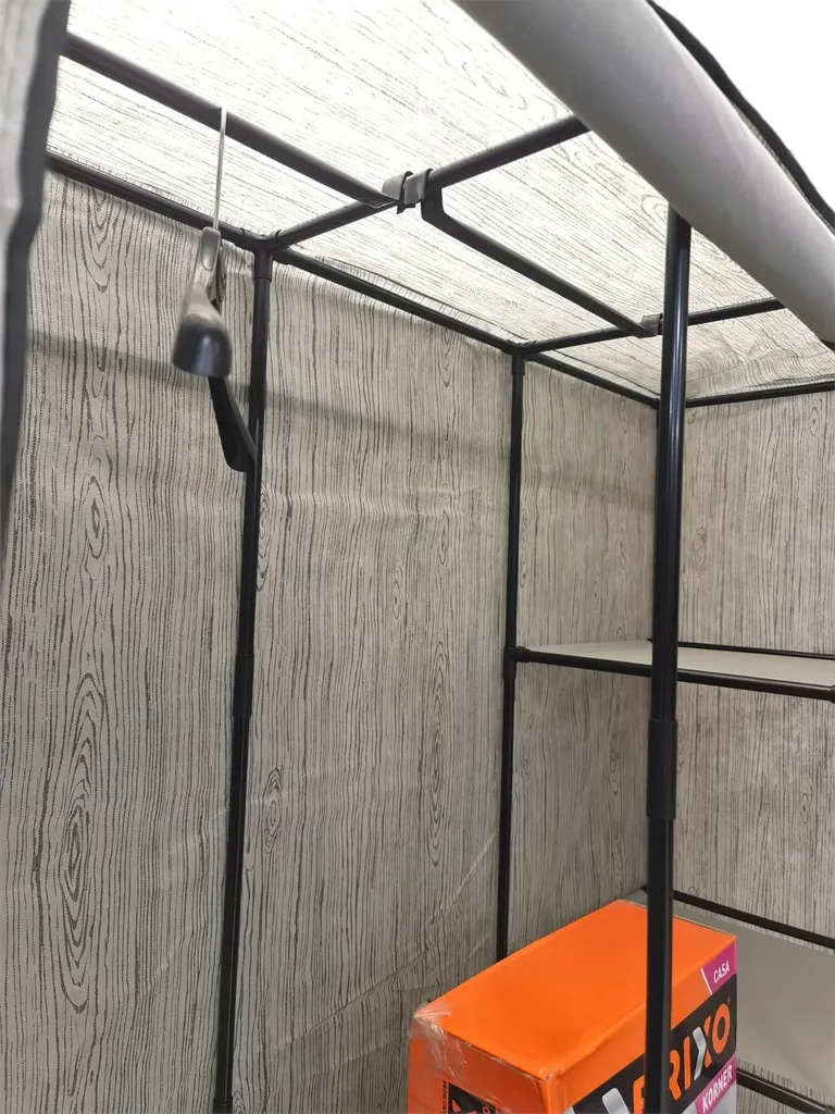 Armoire d'angle Brixo Korner en tissu résistant avec structure métallique - 5