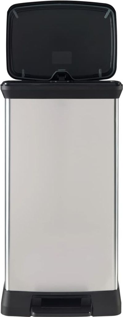 curver DECOBIN SLIM BIN Mülleimer 50,0 l silbermetallic Produktbild 3