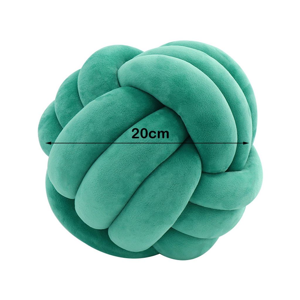 CANDeal 20cm Knotenkissen, Geknotetes Kissen für Sofa, Bett, Dekorat, Zierkissen Knoten, Knoten-Ball-Kissen