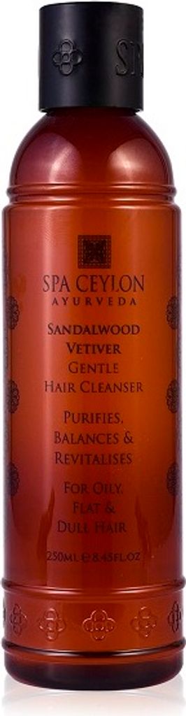 Sanftes Shampoo für fettiges, krauses und stumpfes Haar ohne Glanz. Sandelholz-Vetiver.