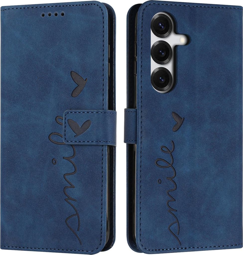 Samsung Galaxy S26 Plus Hülle - Coverup Smile Klapphülle - Blau