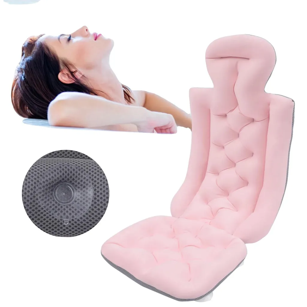 Coussin de bain antidérapant : fini le mal de dos dans la baignoire