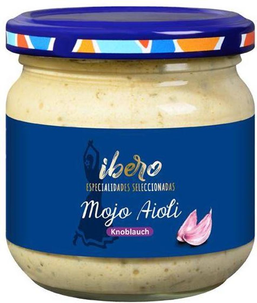 Ibero Mojo Aioli 185 Ml Glas  Vegetarisch Glutenfrei  Produktbild 