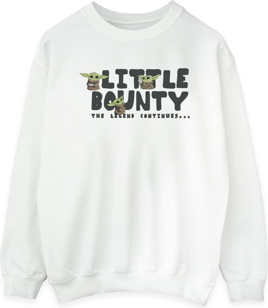 Star Wars The Mandalorian - "Little Bounty Hunter" Sweatshirt für Damen BI39370 (L) (Weiß)