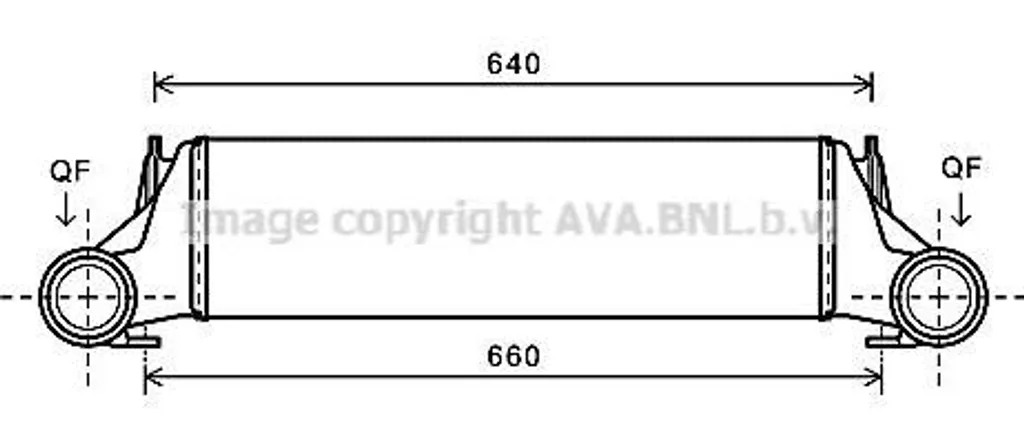 Refroidisseur turbocompresseur AVA BW4421 pour X5 OE 17517791231
