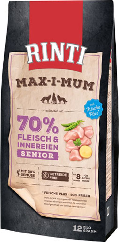 Comida Para Perros RINTI MAX I-Mum - Sabor Pollo, Adulto, Sin Cereales, 12 Kg