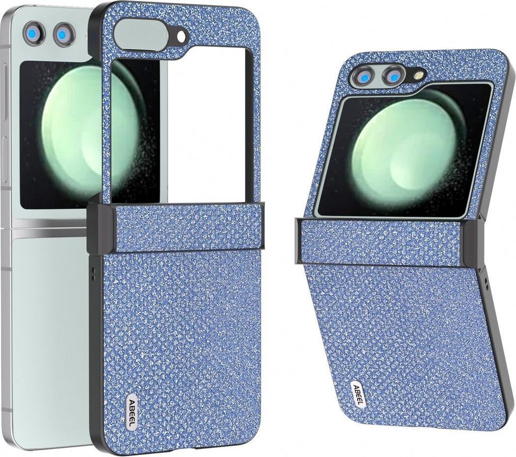 König Design Hülle kompatibel mit Samsung Galaxy Z Flip5 Kunststoff Soft Handyhülle - Handy Case Saphirblau