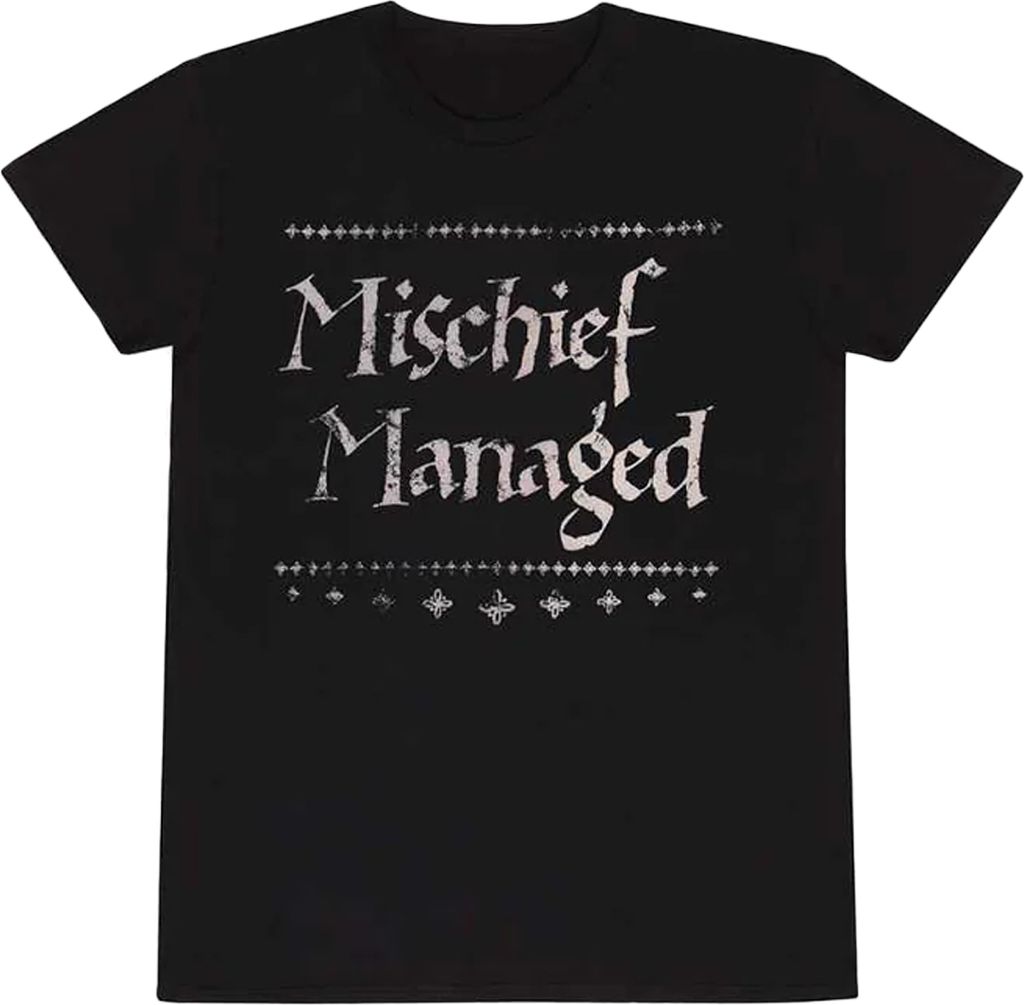 Harry Potter - "Mischief Managed" T-Shirt für Herren/Damen Uni HE3261 (L) (Schwarz)