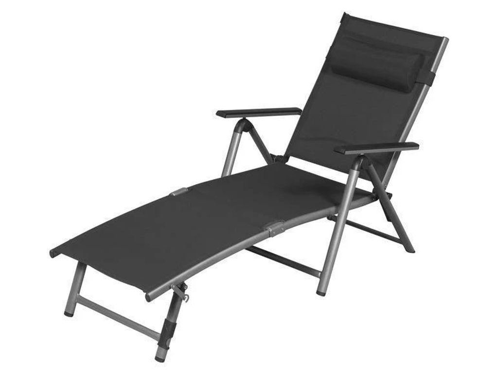 Aluminium Liegestuhl Sonnenliege Lesestuhl klappbar Garten Produktbild 