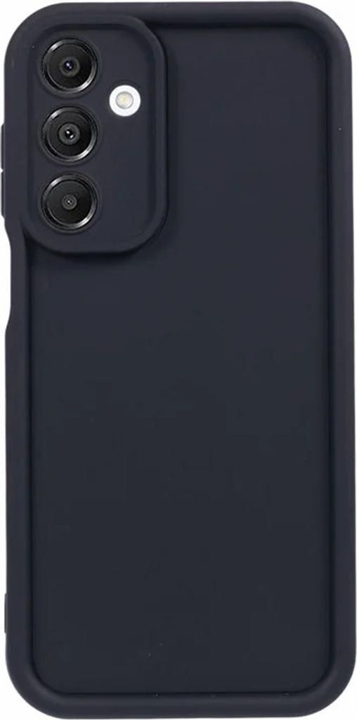 Hülle für Samsung Galaxy A16 - Phonesta Grooved Silikon Back Cover - Schwarz