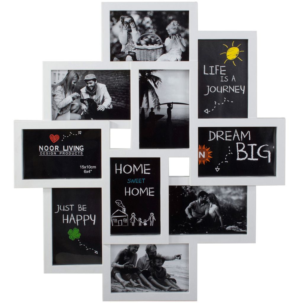 Verk 01453 cadre photo pour 10 photos 54 x 49 cm blanc Image du produit 