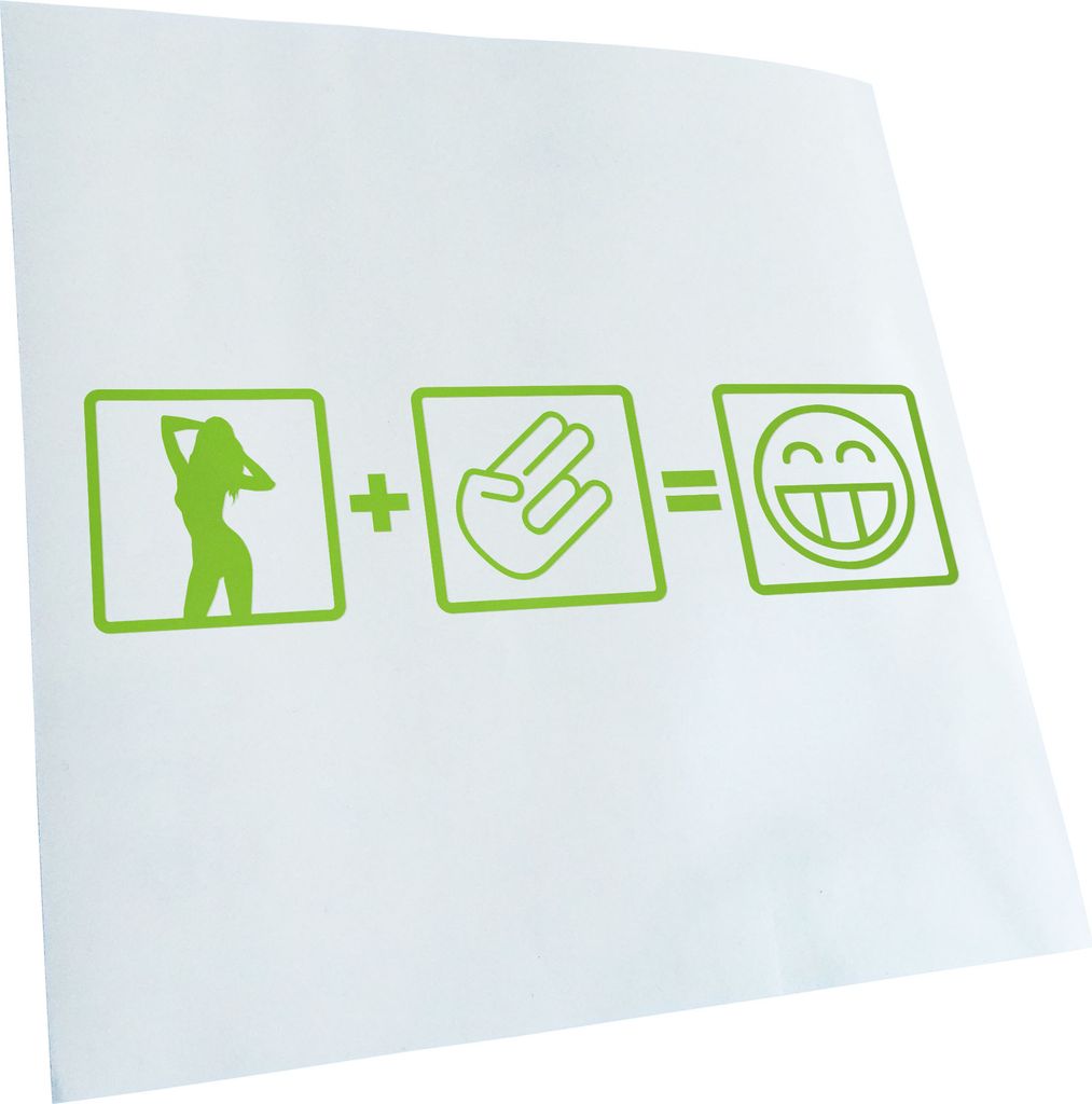 Kiwistar - Autoaufkleber - lindgrün - 40 x 10 cm - Shocker Formel - Heckscheibenaufkleber - Aufkleber für Auto Kfz Fahrrad, LKW, Truck Mofa