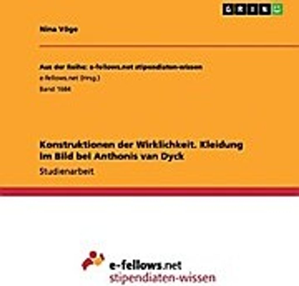 Konstruktionen der Wirklichkeit. Kleidung im Bild bei Anthonis van Dyck